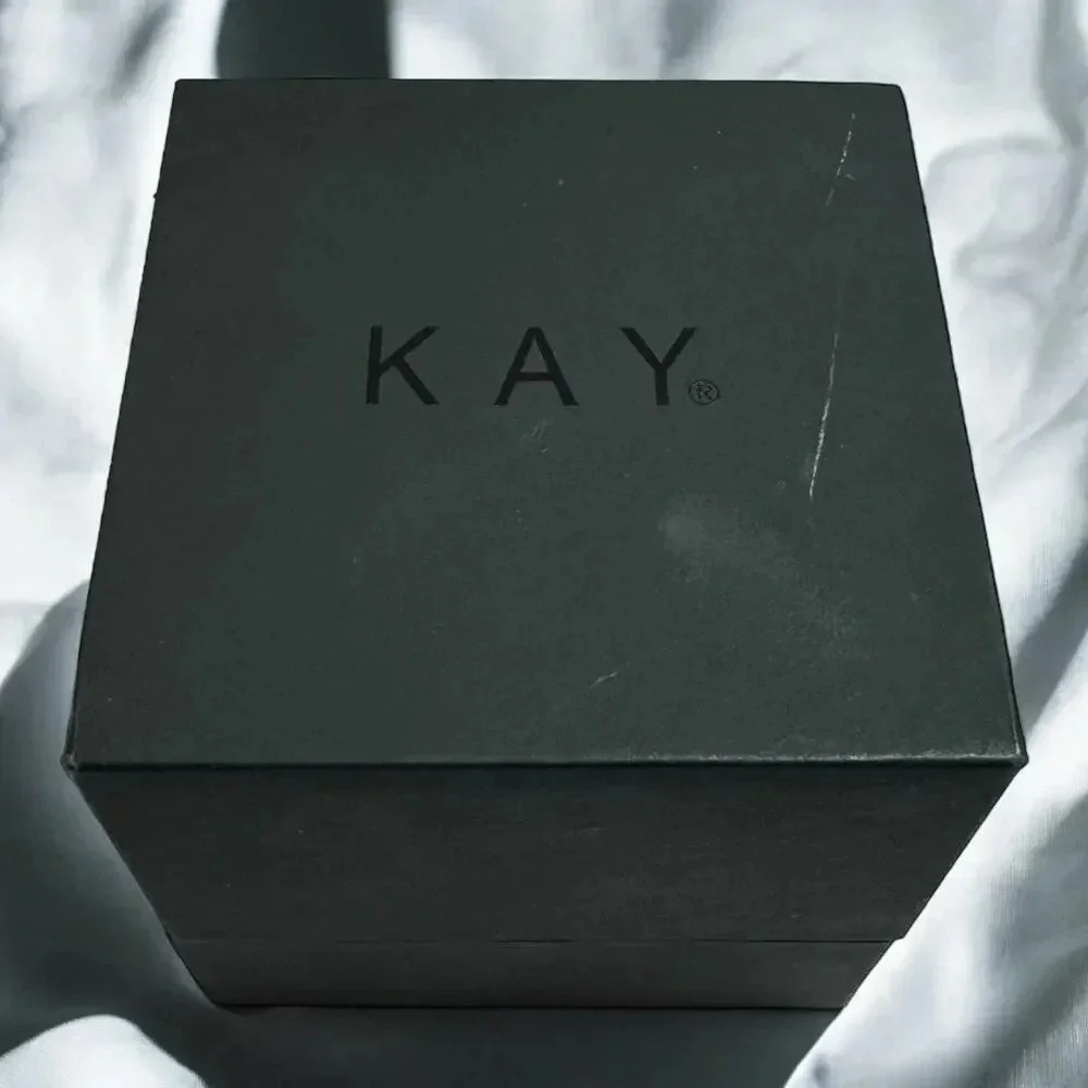 Le Vian 14K Gold Pear Shaped Natural Blue Topaz and Diamonds Ring, Size 5 - Picture 8 of 8